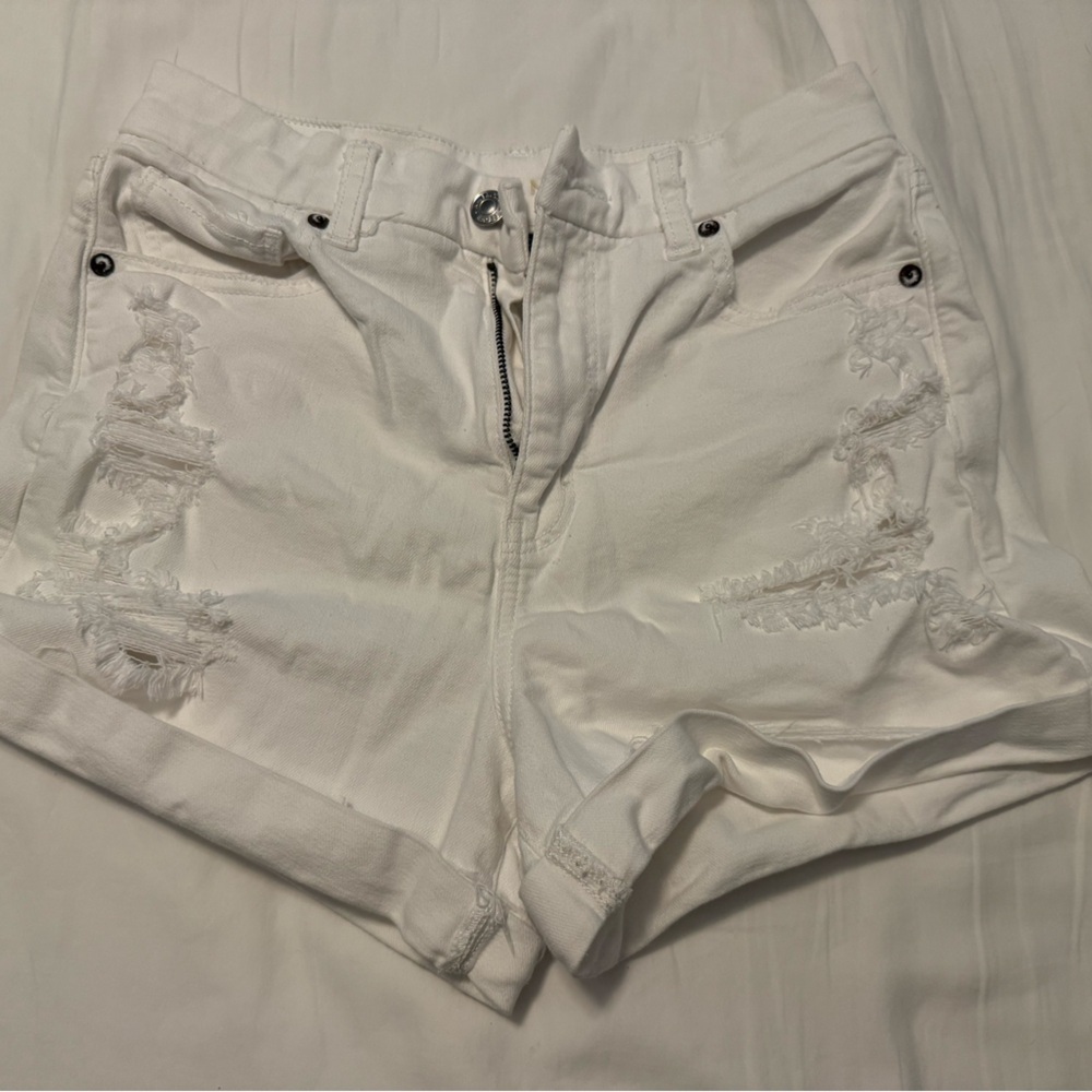 American Eagle Outfitters White Denim Shorts